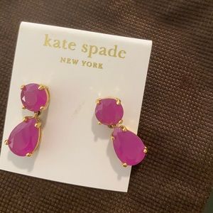 Kate Spade Athena Double Drop Earrings NWOT